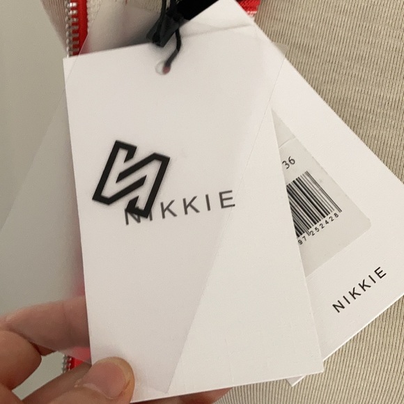 NWT Dutch label NIKKIE pencil dress with rear full length zipper SIZE 8-10 - Picture 8 of 10